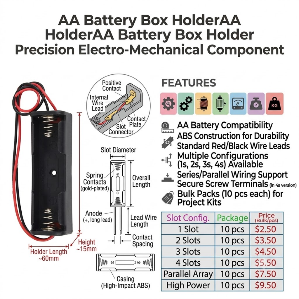 AA Battery Box Holder