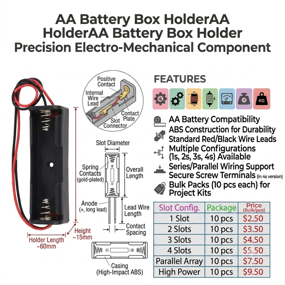 AA Battery Box Holder