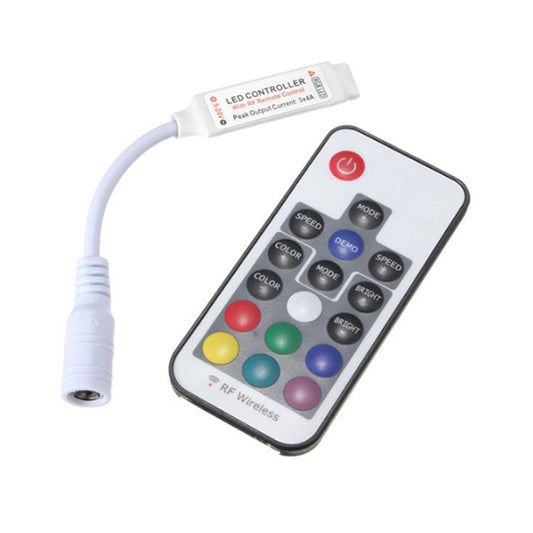 17 Keys DC 5V-24V RF Wireless Remote LED Controller Remote for SMD 3528, 5050 RGB Strip Light