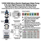 12VDC Diaphragm Water Pump