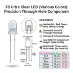 10pcs lots LED 5mm Ultra Bright