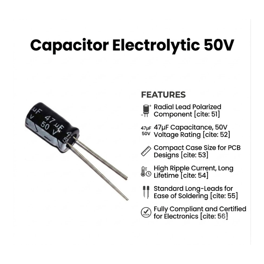 Capacitor Electrolytic 50V