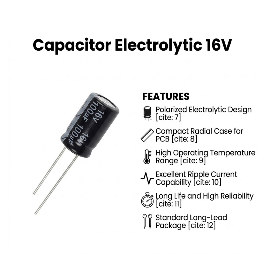 Capacitor Electrolytic 16V