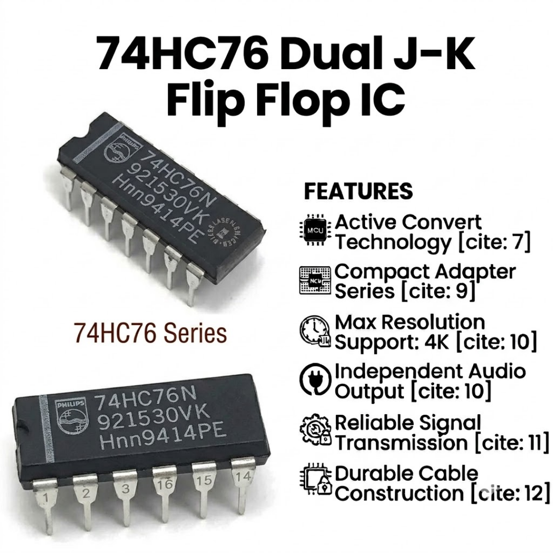 74HC76 Dual J-K Flip Flop IC