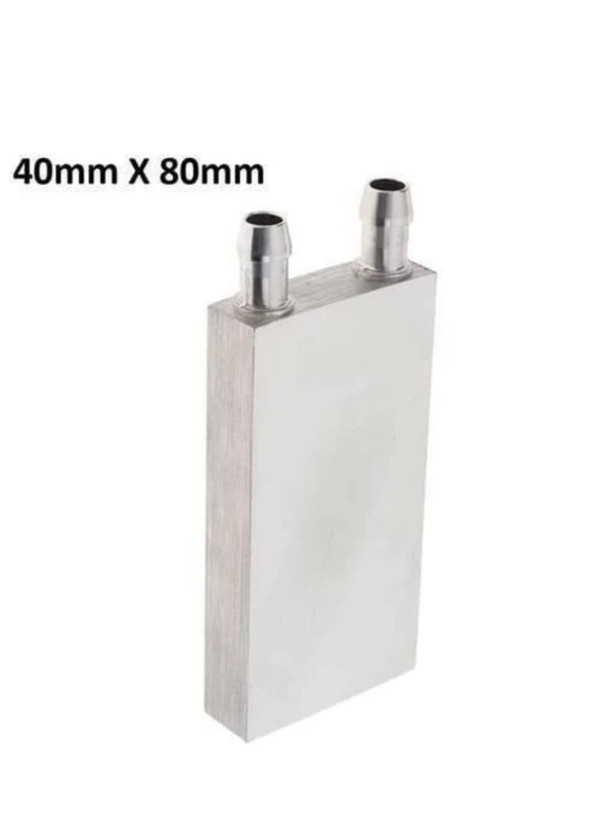 40mm X 80mm Aluminium Water Cooling Block For Liquid Water Cooler Heat Sink System