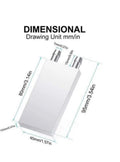 40mm X 80mm Aluminium Water Cooling Block For Liquid Water Cooler Heat Sink System