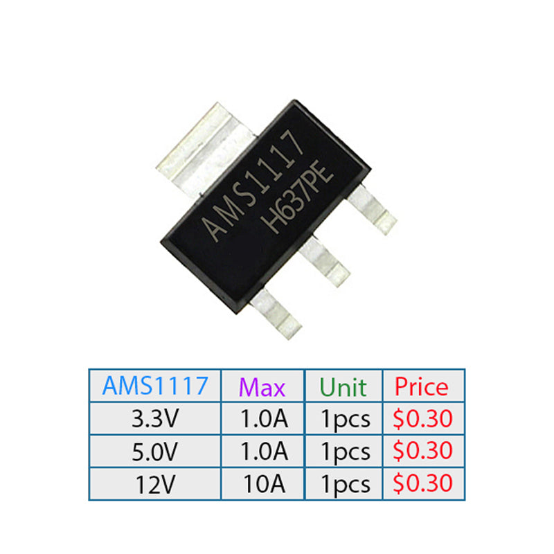 AMS117 Voltage Regulator 1A