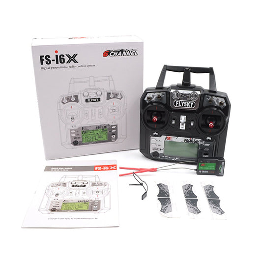 Fly Sky FS-i6X Serial 10 Channel LCD Left Hand Controller RC 2.4GHz with 10 Channel Receiver