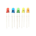10pcs lots LED 3mm Colorful : Red, Green, Blue, Yellow, Orange