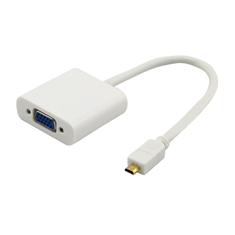 Male Micro HDMI to Female VGA Convert Adapter Maximum Support 4K High Quality