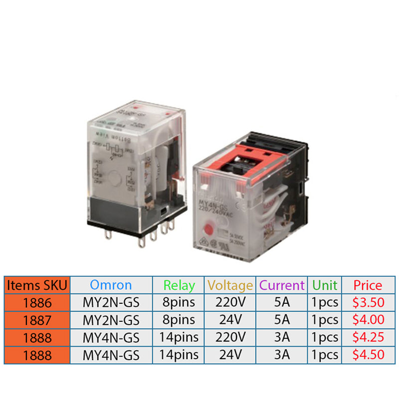 Omron MY2N-GS / MY4N-GS Best Quality Relay