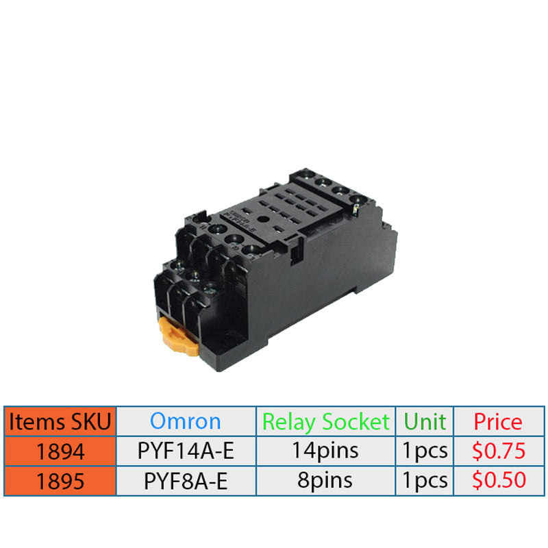 Omron High Quality Relay Socket – Working Temperature -55 °C to 70 °C