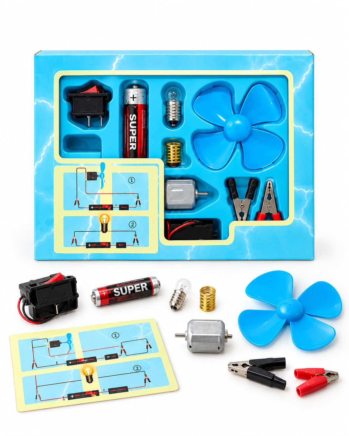 DIY Science Experiment & Electric Circuit Learning Kit for Kids