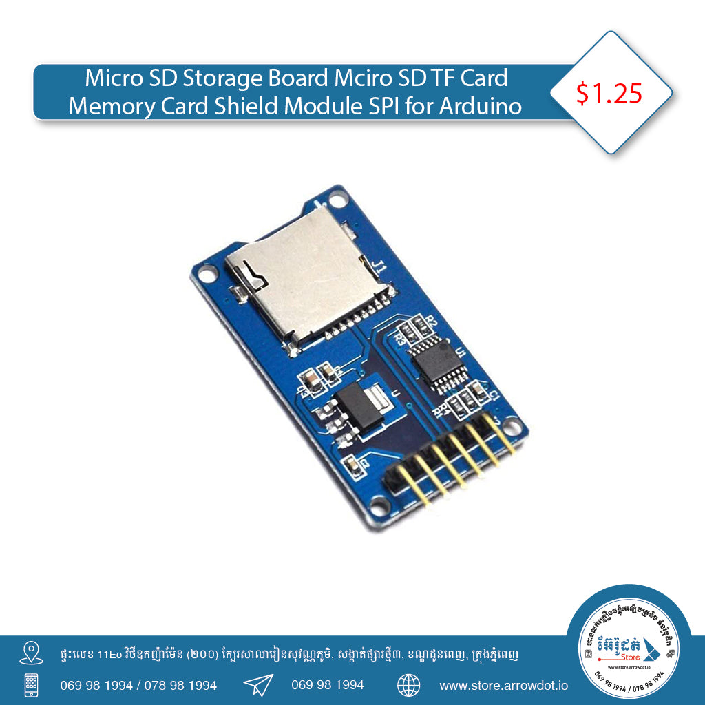 Micro SD Storage Board Memory Card Shield Module SPI for Arduino