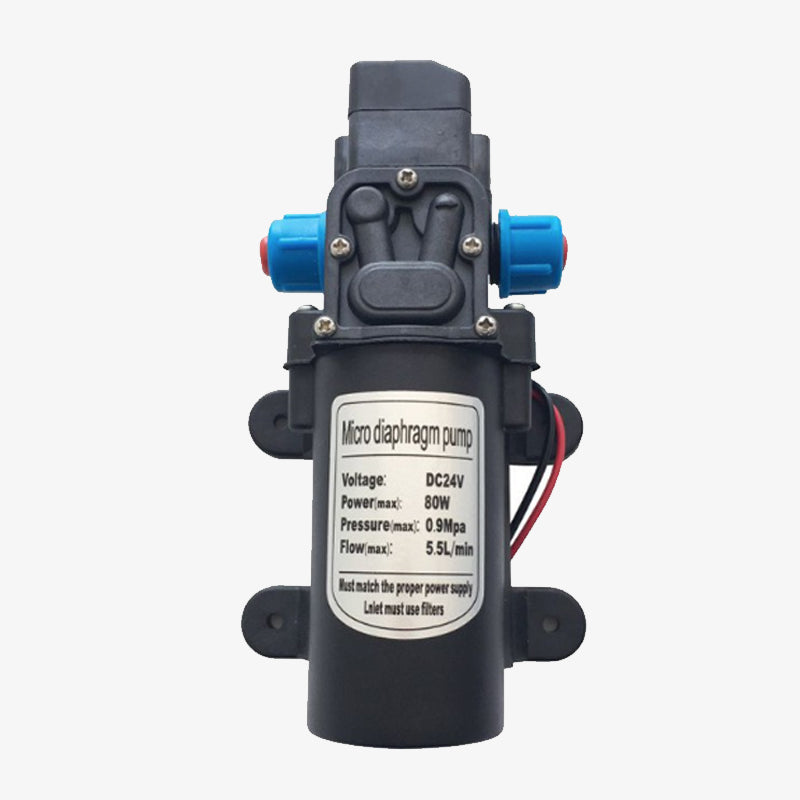 12VDC 80W Micro Electric Diaphragm Water Pump 5.5L/min High Pressure Car Washing Spray