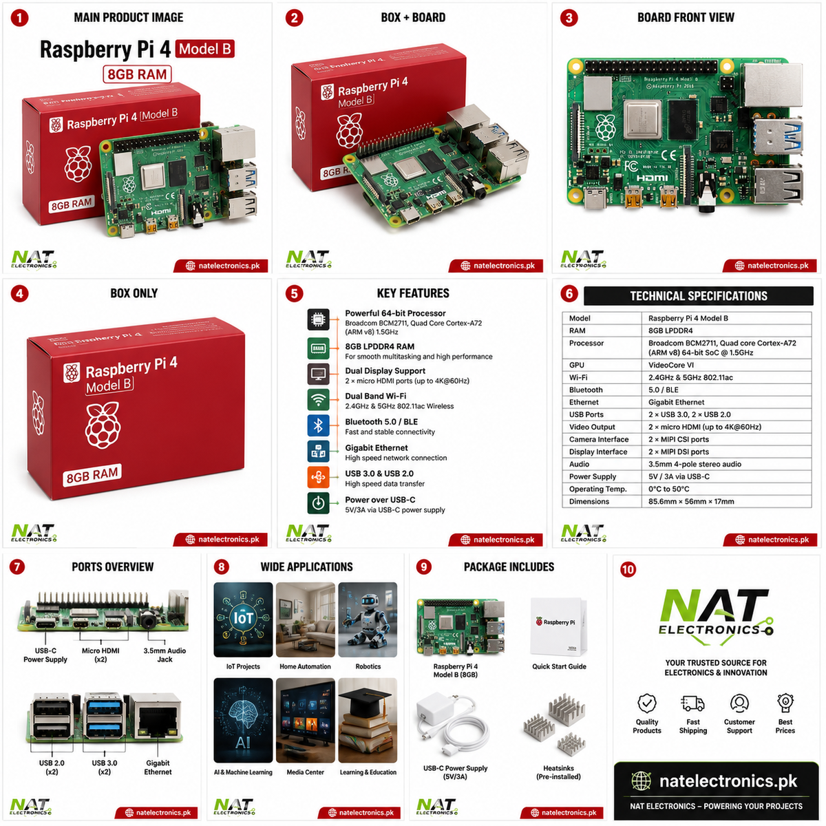Raspberry Pi 4 Model B – 8GB RAM